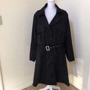 NWOT! CITY CHIC Size XXL/24 Black Long Jacket